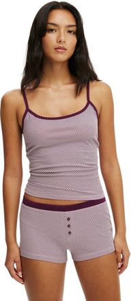 Cotton On Womens Dreamy Soft Longline Cami in Maggie Stripe Pink Kiss at Nordstrom, Size X-Small
