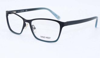 Nine West Womens Nw1043 Eyeglasses In Black/aqua