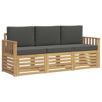 vidaXL Juegos De Sof&aacute;s Madera De Acacia S&oacute;lida Vidaxl