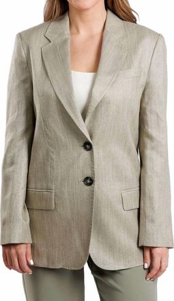 Marella Liutaio Blazer In Sage Lurex