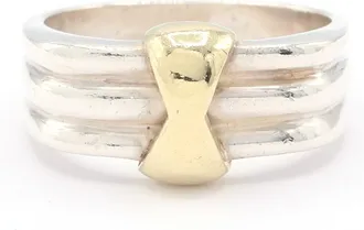 Tiffany & Co. Yellow Gold (18K) Sterling Silver 925 Band Ring (Pre-Owned)