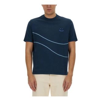 Paul Smith SS T-shirt Happy Wave - - Tops - Uomo - Blu - M