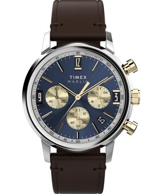 Timex Marlin Mens Brown Watch TW2W60400 Leather - One Size