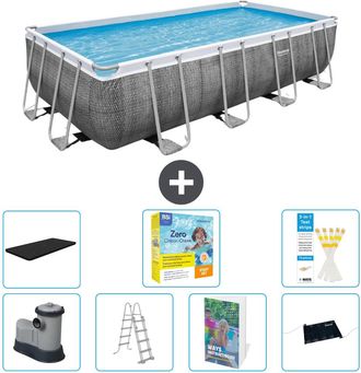 Bestway Piscina Bestway Power Steel Rectangular - 549x274x122 Cm - 8-piezas S582