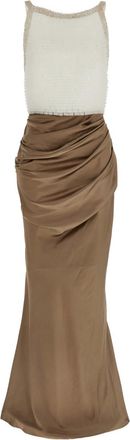 Elisabetta Franchi Multicolor Red Carpet Dress