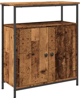 vidaXL Vidaxl - Aparador de madera de ingeniería madera envejecida 70x30x80 cm