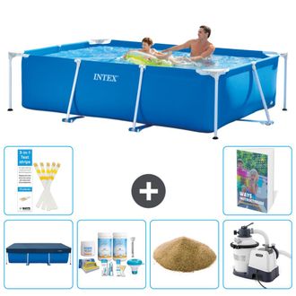 Intex Piscina Con Estructura Rectangular - 260x160x65 Cm - 7-piezas S47