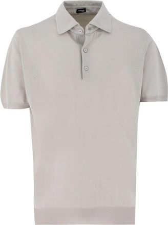 Kiton Veelzijdig Polo Shirt voor elke gelegenheid - Heren - Polos - Beige - XL - Katoen - Tops