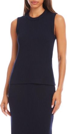 Karen Kane Rib Sweater Tank in Navy at Nordstrom, Size X-Large