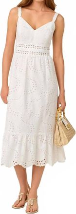 Lilly Pulitzer Tiah Midi Dress In Resort White Dancing Daisies