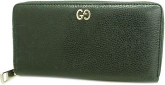 Gucci Black Leather Long Wallet (Bi-Fold) (Pre-Owned)