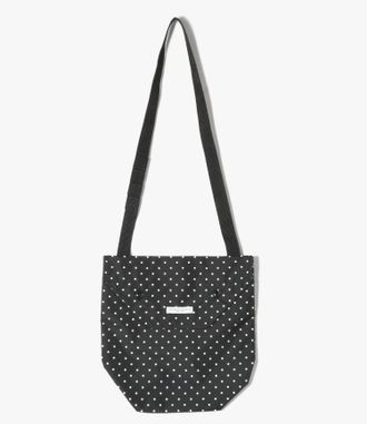 Engineered Garments Shoulder Bag In Black Polka Dot