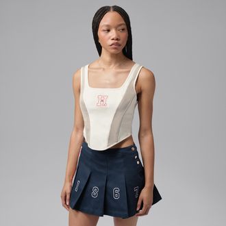 Nike Jordan Womens Jordan Flight x Howard University Corset in White | JA5679-133