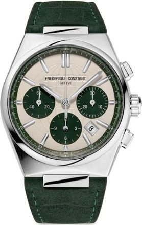 Frederique Constant Highlife Chronograph Automatic 41mm - men - stainless steel/Calf Leather - One Size - Green