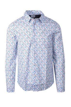 Paul Smith Mens LS TAILORED FIT SHIRT LIGHT BLUE Cotton - Size X-Large
