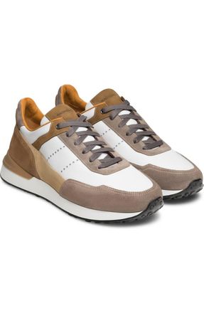 Magnanni Mens Bravo Sneaker In White/beige