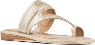 Donald J Pliner Wedge Toe Loop Sandal in Platino at Nordstrom Rack, Size 8.5