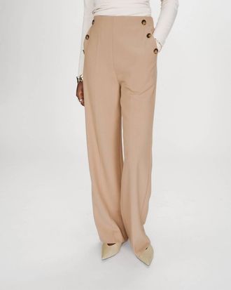 Grace & Mila Valigny Tailored Trousers Pant In Camel