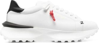 Giuliano Galiano Schoenen, Heren, Veelkleurig, 39 EU, Leer, Wit Zwart Leren Sneakers