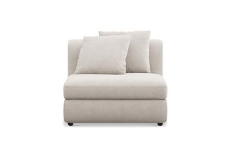 Castlery Fable Armless Sofa Customized, (Performance Fleece) Cream, Spill Resistant, Ultra Deep Seats for Sofas by Castlery