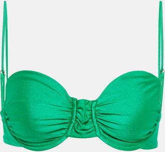 JADE Swim Mia ruched bikini top