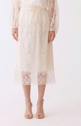 Fabiana Filippi Gonna midi in pizzo