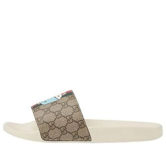 Gucci Animal Web Slides Beige 737519-FABN0-8919