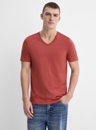 Le 31 Mens 100% organic cotton V-neck T-shirt Standard fit