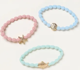 Fat Face FatFace Multi 3 Pack Charm Hair Ties