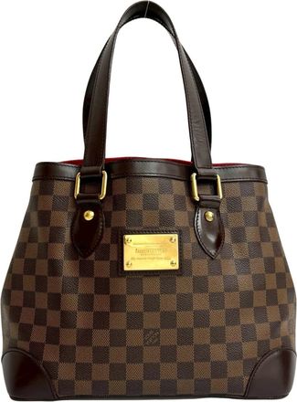 Louis Vuitton Brown Leather Pvc Shoulder Bag Tote Bag (Pre-Owned)