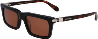 Ferragamo SF2015S 242 Mens Sunglasses Tortoiseshell Size 53