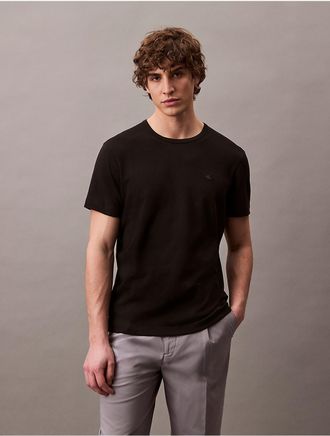 Calvin Klein Mens Supima Cotton Tailored T-Shirt - Black - XS