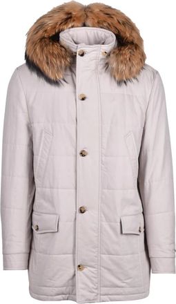 LUIGI BORRELLI NAPOLI Jassen, Heren, Wit, 4Xl, Katoen, Parka