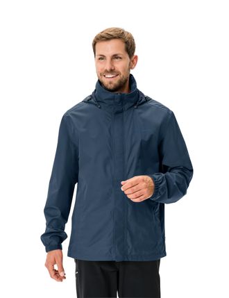 Vaude Regenjacke VAUDE Mens Escape Light Jacket, Gr. 4XL, blau (schwarz sea uni), Obermaterial: 100% Polyester, unifarben, normal, mit verstellbarem Klettve