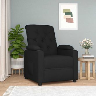 vidaXL Vidaxl - Sill&oacute;n Reclinable De Tela Negro