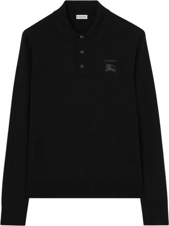 Burberry Black Regular Polo Sweater