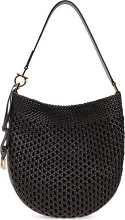 Ferragamo Hobo Smile M - Dames - Schoudertassen - Bruin - ONE Size - Leer - Tassen