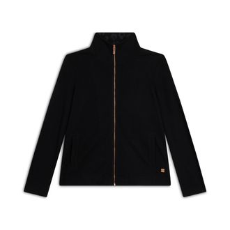 Freddy Felpa donna con zip e collo alto con dettagli animalier