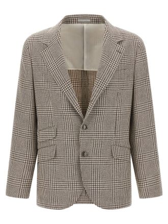 Brunello Cucinelli Houndstooth Blazer Multicolor