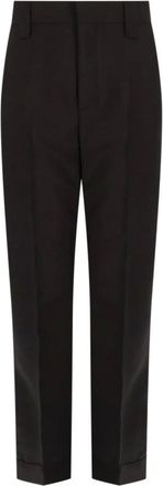 Versace Broeken, Heren, Bruin, M, Katoen, Wool-Mohair Regular Formele Broek