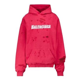 Balenciaga Heren, Sweatshirts & Hoodies, Rood, Maat: M Katoen