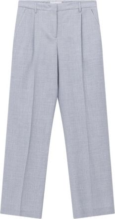 Lardini Straight Broeken - Dames - Straight fit broeken - Blauw - XL - Wol - Broeken