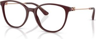 Dolce & Gabbana 52mm Butterfly optical glasses in Red at Nordstrom