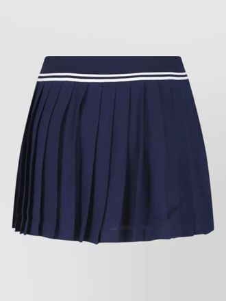 Sporty & Rich knee length midi shorts pleated waistband