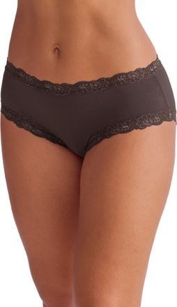 Fleur't Iconic High Waist Boyshorts in Espresso at Nordstrom, Size X-Large