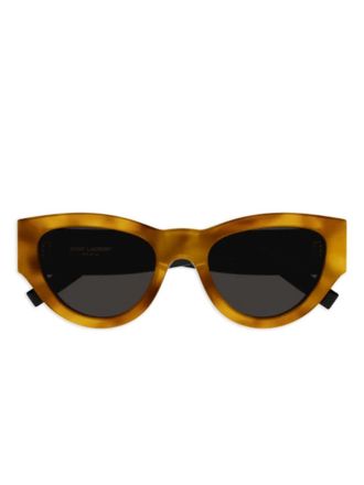 Saint Laurent Eyewear Zonnebril met cat-eye montuur - Bruin