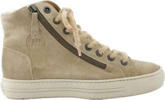 Paul Green High-top Pauls - Dames - Schoenen - Beige - Maat: 37 EU Leer