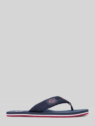 Tommy Hilfiger Zehentrenner mit Wappen Detail in Marine, Gr&ouml;&szlig;e 40