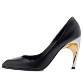 Alexander McQueen (WMNS) Alexander McQueen Armadillo Leather Pumps Black Silver 780683WIEX21399