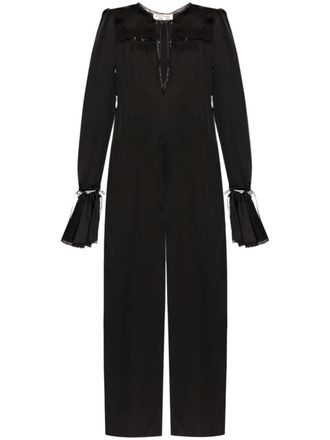 オールインワン・サロペット Saint Laurent JUMPSUIT WITH OPEN SLEEVES IN CREPE JERSEY Black Saint Laurent Jumpsuits: Shop up to −69% | Stylight